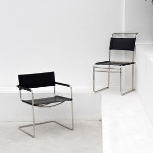 モダンミッドセンチュリーダイニングチェア、カフェ家具、ステンレススチール、北欧風高級チェア、フェイクレザーキッチンチェア - Product Image 6