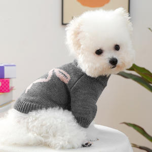 Sweat-shirts pour chiots en coton écologique à col haut, hiver/printemps, XS, pour bouledogues français et yorkshires terriers, chiens et chats mignons à deux pattes - Product Image 2