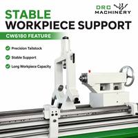 Tour horizontal robuste CW6180-3000 à commande manuelle, 4 porte-outils, 2 axes