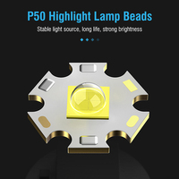 Lampe torche LED en aluminium 1000 lumens à lumière blanche, rechargeable USB-C, avec zoom et affichage de la puissance – Vente chaude