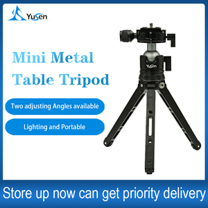 Mini trípode de escritorio profesional de alta resistencia Trípode de mesa de metal de aluminio para teléfono - Product Image 3