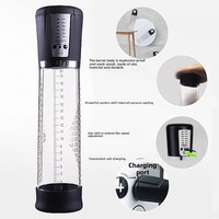 Appareil de massage professionnel à technologie d'aspiration, en ABS durable, rechargeable, outil de santé avec échelle de précision pour hommes