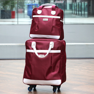 Fabbrica fatta 2 pezzi di Nylon impermeabile borsa da viaggio con ruote personalizzata per la vendita di borse da viaggio Trolley da viaggio per la vendita a basso prezzo - Product Image 4