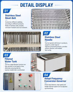 Machine d'injection de marinade multi-aiguilles personnalisable pour viande, équipement commercial de transformation de la viande - Product Image 4