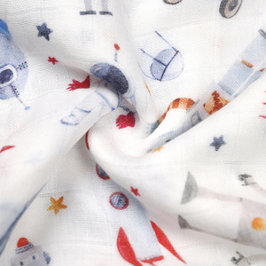 Baby decke Custom Print Wickel Musselin Bio-Baumwolle Baby Bambus Saugling Wickel decken Wickel Baby - Product Image 4