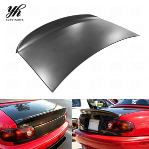 Couvercle de coffre en fibre de carbone brillant avec becquet arrière intégré pour Mazda Miata MX-5 <span class=keywords><strong>MX5</strong></span> NA 1989-1997 - Product Image 2