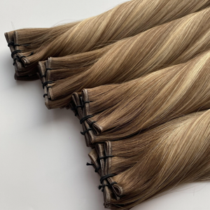 Extensions de cheveux humains vierges invisibles Genius Weft en gros (couleur claire) 100g Double Drawn Genius Weft Extensions de cheveux russes - Product Image 4