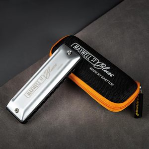 Armónica diatónica profesional EAST TOP MAXWELL ST Blues Harmonic de 10 orificios para músico - Product Image 6