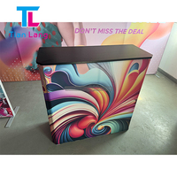 Table de stand de magasin de promotion modulaire portable en aluminium Foire de nouveautés Flexible Design moderne Salon commercial Comptoir de vente au détail
