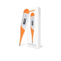 Thermomètre électronique médical pour l'exportation, affichage numérique, sonde à embout souple, commutation double unité, certifié CE, usage domestique