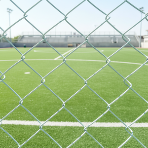 Clôture en treillis diamanté sur mesure de 6 pieds, treillis métallique galvanisé avec une installation flexible et facile pour les terrains de sport - Product Image 1