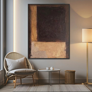 Decorazione per la casa moderna tela neutra Wabi Sabi dipinti a mano astratti texture Vintage arte della parete - Product Image 4