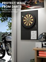 Protection murale en feutre pour cible de fléchettes vierge, avec logo personnalisé, fond noir, pour cadeau, vente en gros et revente