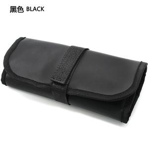 Sac de rangement pour matériel de pêche Ztc480, 30cm x 22cm, 11 poches, en Polyester, rouge et noir, étui à outils portable pour l'extérieur - Product Image 4