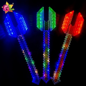 Nouveaux produits 2025, <span class=keywords><strong>sabre</strong></span> en forme de <span class=keywords><strong>fourchette</strong></span> lumineux avec son, orange, vert, bleu, épée lumineuse carrée, <span class=keywords><strong>sabre</strong></span> laser - Product Image 2