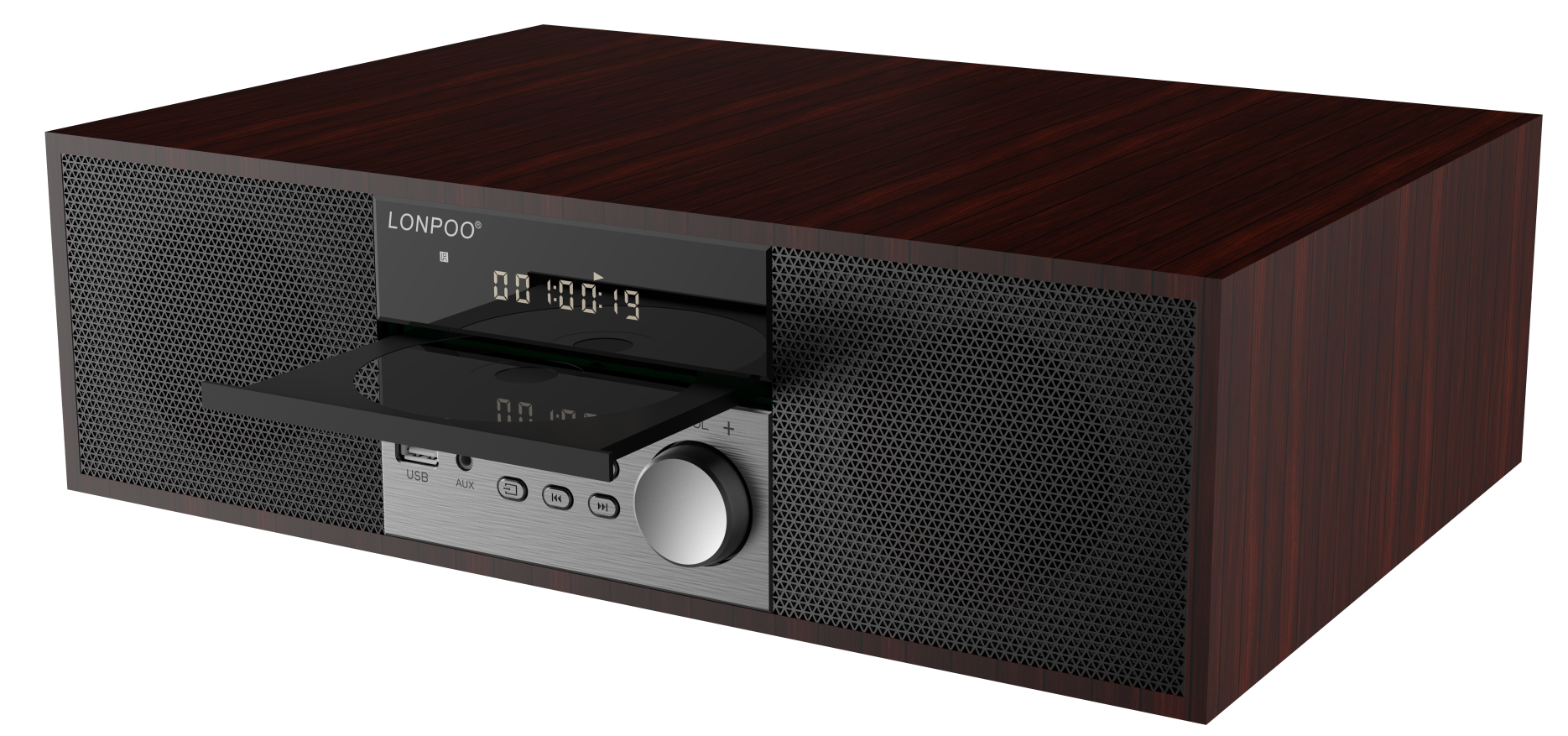 LONPOO LP-816 - Vintage Style Wireless BT System with FM