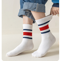 Chaussettes de sport côtelées à motif léopard pour femmes, hommes, jeunes et enfants, en coton et nylon, avec revers/semelle personnalisés, haute qualité, pour l'automne