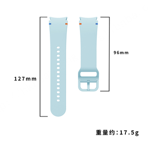 Huanlong สายนาฬิกาซิลิโคนแบบนิ่มสายรัดข้อมือแบบสปอร์ตลายคลื่นยางสำหรับ Samsung Galaxy Watch 7 6 5 4อุปกรณ์เสริม - Product Image 2