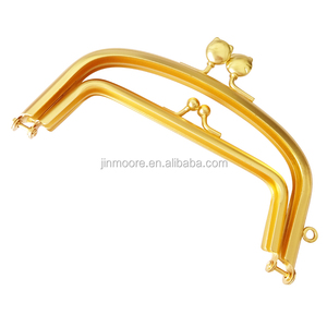Quadrato di Disegno del Metallo Dell'<span class=keywords><strong>oro</strong></span> Della Borsa Della Frizione Cornice Bacio Catenaccio di Blocco Per Il Sacchetto - Product Image 1