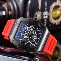 Reloj de Negocios para Hombre LX, Diseño Hueco, Cuarzo, Cuadrado, Aleación, Esfera Grande de 42mm, Casual, Exportación Directa de Fábrica, Superventas