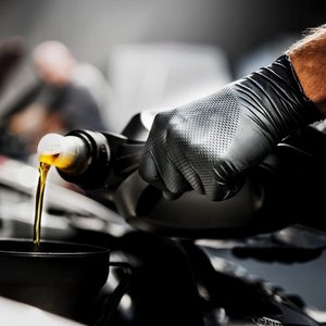 9mil negro naranja limpieza desechable grado Industrial reutilizable resistente diamante seguridad nitrilo agarre guantes 100 Uds caja - Product Image 6