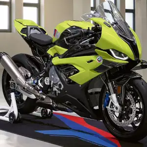 Universal - (Jaune) 1: 12 BMW S1000RR Moto de course Moto en