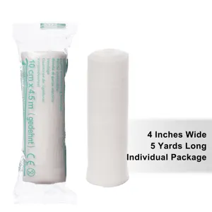 Lot de 24 rouleaux de Bandage de gaze de coton conformes avec du ruban Bonus fournitures de premiers soins Non stériles