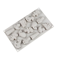 Moule en silicone personnalisable Candyer pour fondant, château et cheval à bascule, moule à biscuits pour construction de château, moule DIY pour fondant et gâteau au chocolat