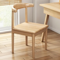 Chaise de salle à manger, mobilier de maison, style nordique, dossier moderne, simple, en fer forgé, en forme de corne, pour chambre et salle à manger
