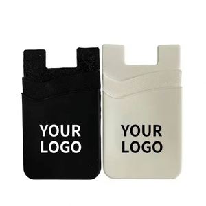 Porte-cartes de crédit mobile personnalisé, porte-cartes d'identité, portefeuille en silicone pour téléphone portable - Product Image 3