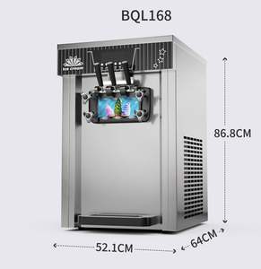 Commercial Tabletop Soft <strong>Ice</strong> <strong>Cream</strong> <strong>Machine</strong> Stainless Steel Electric Self-Serve Automatic 2 in 1 <strong>Ice</strong> <strong>Cream</strong> Maker - Product Image 2