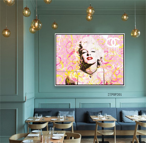 Haute Qualité Nouveau Design Pop Mur Art Moderne Abstrait Toile <span class=keywords><strong>Marilyn</strong></span> <span class=keywords><strong>Monroe</strong></span> Main <span class=keywords><strong>Peinture</strong></span> - Product Image 2