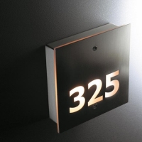 Boîte à lumière LED rectangulaire pour numéros de chambre d'hôtel, personnalisable (cadre en aluminium mural) – Haute qualité