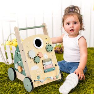 Juguete de Madera Multifuncional para Niños, Andador para Bebés, Desarrolla Habilidades Motoras, Estimula la Empuje y la Tracción - Product Image 2