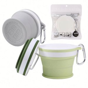 Custom Portable <b>Cups</b> 6oz 12 oz 16oz 350ML 450ML 500ML 550ML Outdoor Travel Reusable Silicone Folding Collapsible <b>Cup</b> - Product Image 6