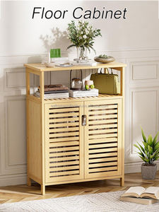 Meuble <span class=keywords><strong>de</strong></span> <span class=keywords><strong>rangement</strong></span> magnétique SYT à installation rapide en bambou pour la zone <span class=keywords><strong>de</strong></span> buanderie, étagère organisatrice à <span class=keywords><strong>porte</strong></span> coulissante pour coin <span class=keywords><strong>de</strong></span> <span class=keywords><strong>rangement</strong></span> - Product Image 6