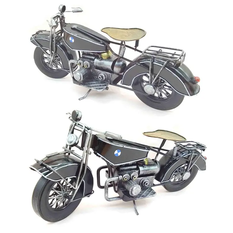 Decorações de ferro de metal, artesanato, decoração de casa, artesanato, modelo de motocicleta