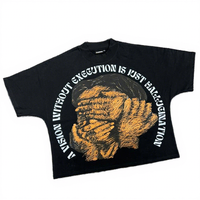 T-shirt Streetwear en Coton Épais de Haute Qualité, Coupe Oversize, Épaules Tombantes, Impression Personnalisée DTG