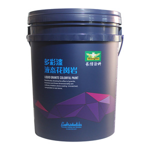 Custom made logo empty plastic paint buckets high quality bucket sale durable plastic 20L oil drum