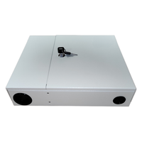 Cutie Distributie FTTH Fibre Optique Métallique 48 Emplacements 48 Espaces pour 2 Cassettes Boîtier de Distribution Fibre Optique à Soudure
