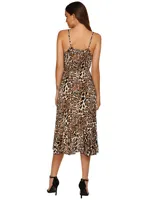 Mode Boho Style Strap kleid V-Ausschnitt Leopard Floral Damen kleid Günstige Casual Damen kleid
