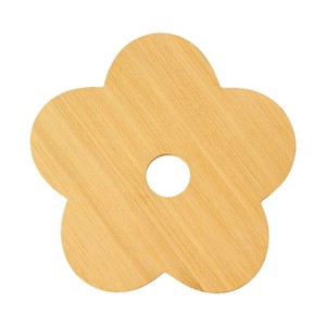 Alfombrilla aislante del calor con forma de flor de bambú, 12x12cm, 15x15cm, protectora para encimera de cocina, almohadilla antiescaldaduras para escritorio - Product Image 5