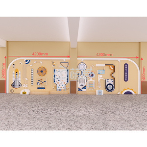 Moetry Centro Científico para Niños: Exhibiciones de Equipos Populares para Parques Infantiles Interiores, Juego Interactivo de Pared de Bolas, Pared Educativa de Madera - Product Image 2