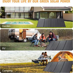 Panneau solaire pliable haute efficacité 200W 400W, module d'énergie verte écologique pour l'alimentation domestique, industrielle et extérieure - Product Image 6
