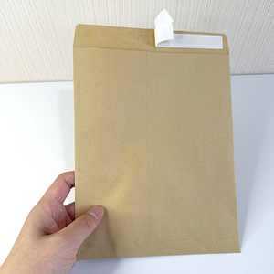 Tái chế in logo tùy chỉnh màu nâu giấy kraft trắng tự dính A4 phong bì tùy chỉnh thẻ màu bao bì - Product Image 6