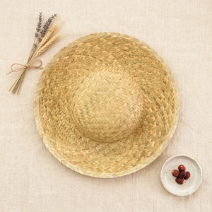 Chapeau de paille Panama d'été personnalisé avec logo, en herbe naturelle, pour sauveteur, surf, safari, plage, idéal pour l'extérieur - Product Image 1