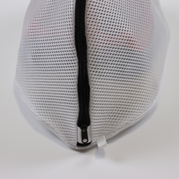 Sac à linge en maille durable pliable et léger personnalisable avec fermeture à glissière réutilisable pour nettoyer les baskets chaussures de course chaussettes salle de bain