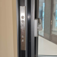 Fenêtre à battant Deioux Coastal House, cadre en aluminium anti-corrosion, double vitrage en verre trempé, résistant aux intempéries et au vent