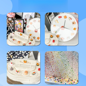 KI quyu 30 pezzi per scatola, nessun regalo duplicato: adesivi per tazze fai da te, accessori in resina nella serie colori adesivi, sacchetti fortuna. - Product Image 2