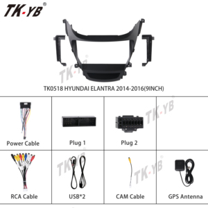 9 inch bảng điều khiển fascia khung phần xe Stereo chủ & nội thất Trim Panel cho HYUNDAI ELANTRA 2014-2016 1 năm bảo hành - Product Image 5